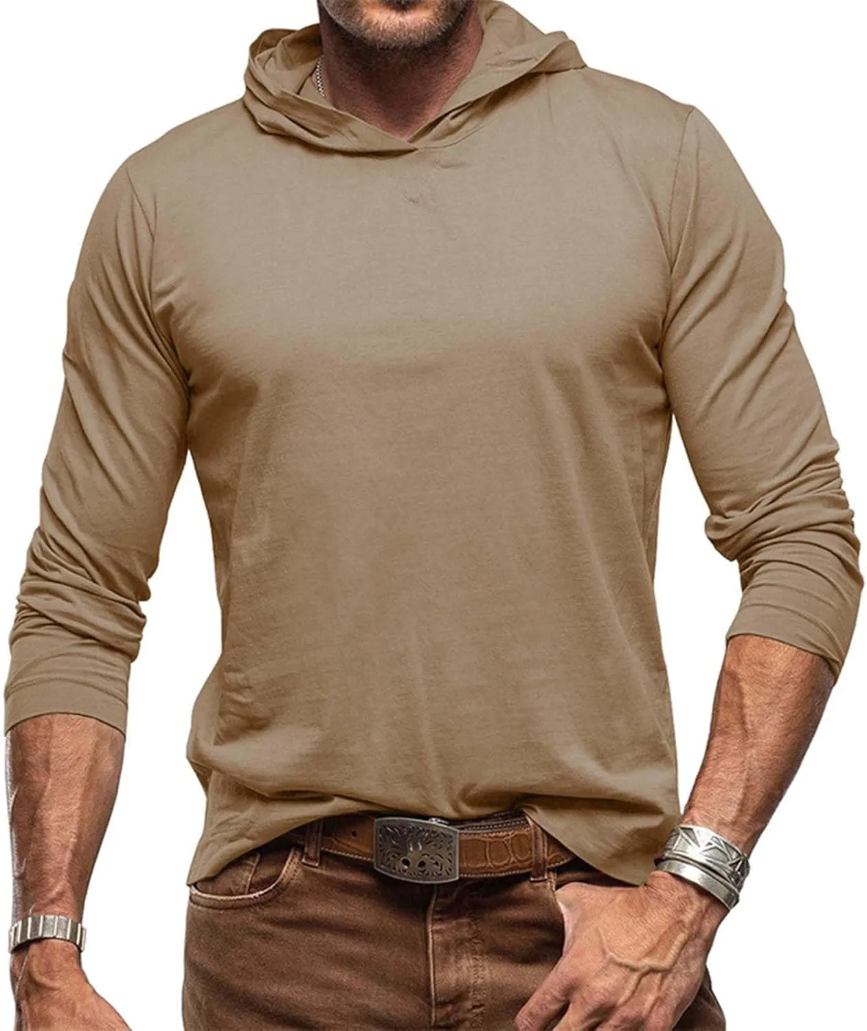 ZYXTIM Mens Fashion Athletic Hoodies Sport Sweatshirt Quick Dry Long Sleeve Rash Guard Fishing Outdoor Running Sun UV Shirts